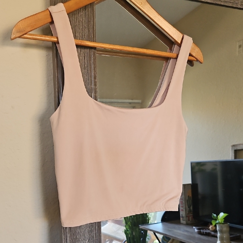 Elegant Women's Crop Top in Soft Beige